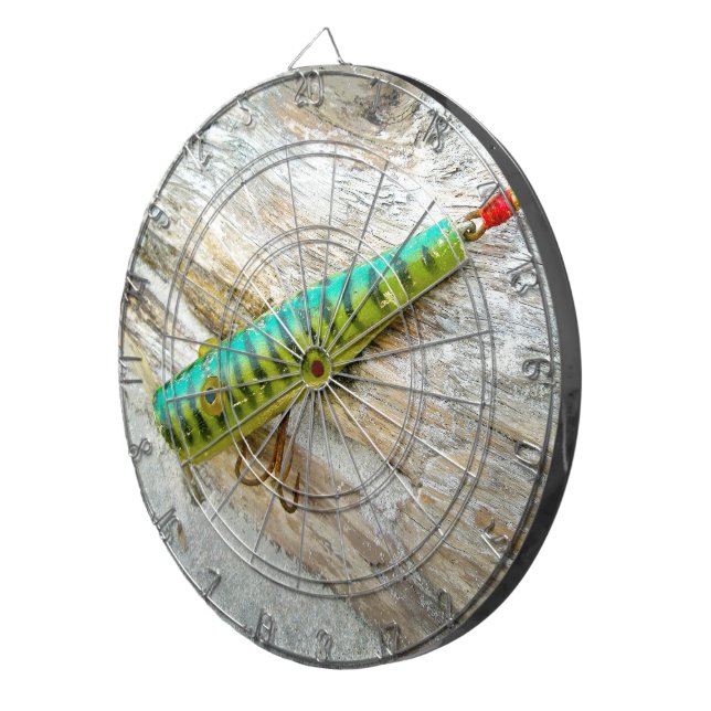 L Cooper Goo Goo Eyes Antique Fishing Lure Dartboard (Front Right)