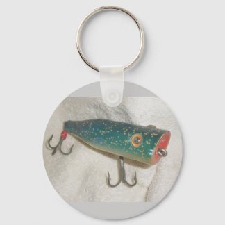 L Cooper Goo-Goo Eyes Popper Vintage Lure Keychain