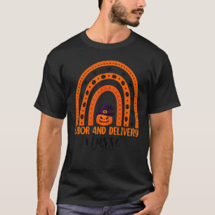 L&d Nurse Rainbow Halloween Labour & Delivery Nurs T-Shirt