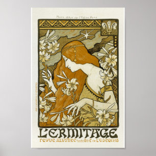 L' Ermitage Vintage French Advertising Poster