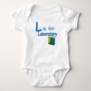 L is for Laboratory Baby Bodysuit