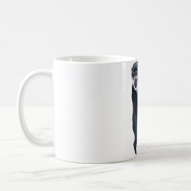 L is for Lehoest Monkey Coffee Mug (Left)