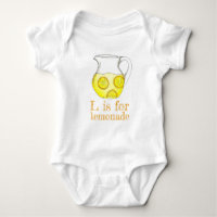 L is for Lemonade Lemon Ade Yellow Citrus Fruit