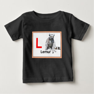L is for Lemur Baby T-Shirt