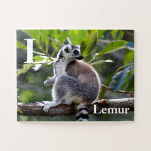 L is for lemur jigsaw puzzle