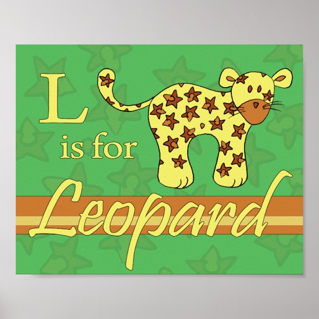 L is for Leopard (boy) Poster (Front)