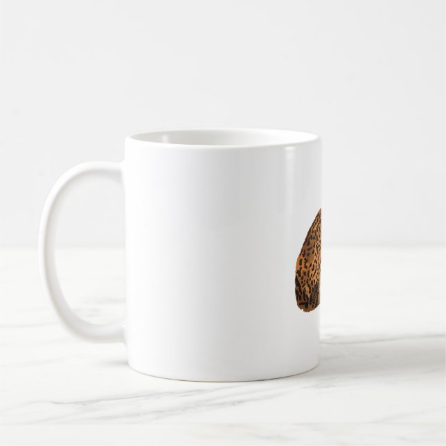 L is for Leopard Cat Coffee Mug (Left)