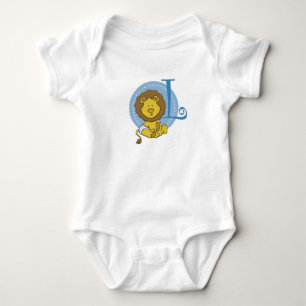 L is for Lion Baby Bodysuit
