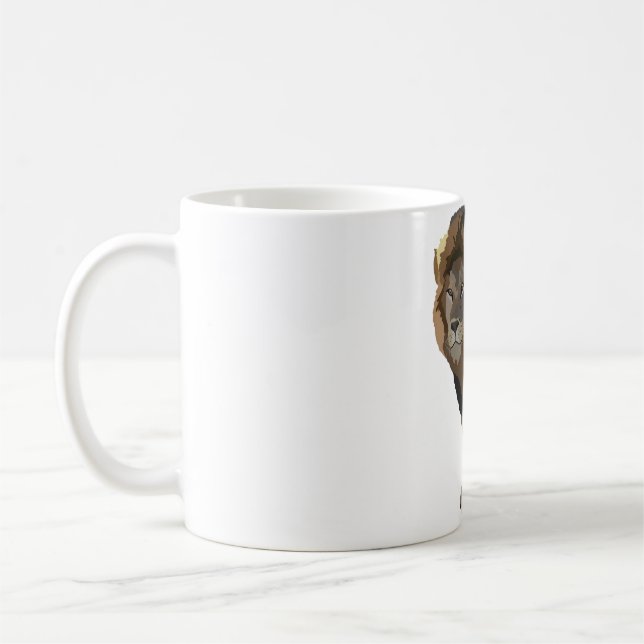 L is for Lion  Coffee Mug (Left)
