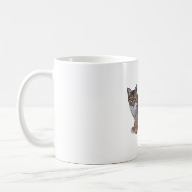 L is for Lynx Coffee Mug (Left)