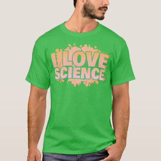 l Love Science Themed Designs Theme Red T-Shirt