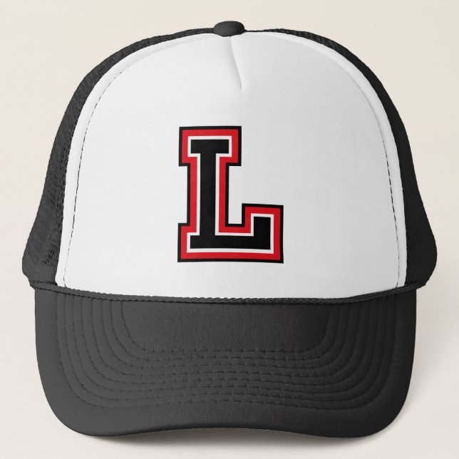 "L" Monogram Trucker Hat (Front)