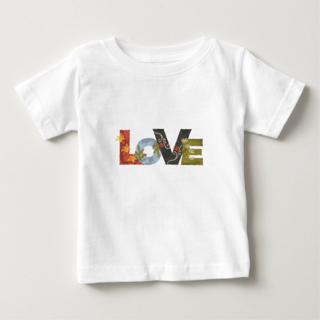 L O V E Baby White T-shirt  (Front)