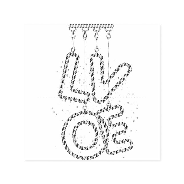 L O V E SELF-INKING STAMP (Design)