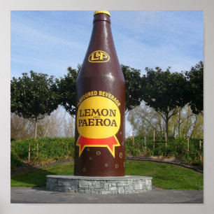 L&P Bottle, Paeroa Poster