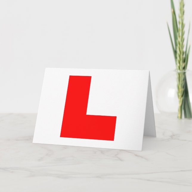 L-Plate Learner Driver / Bachelorette Hen Night Card (Front)