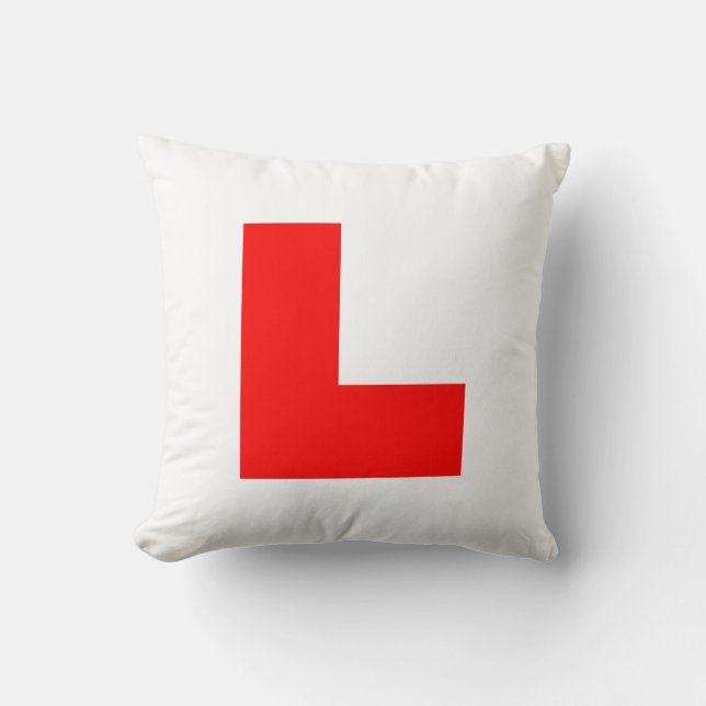 L-Plate Learner Driver / Bachelorette Hen Night Cushion (Front)