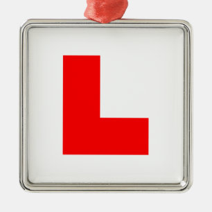 L-Plate Learner Driver / Bachelorette Hen Night Metal Tree Decoration