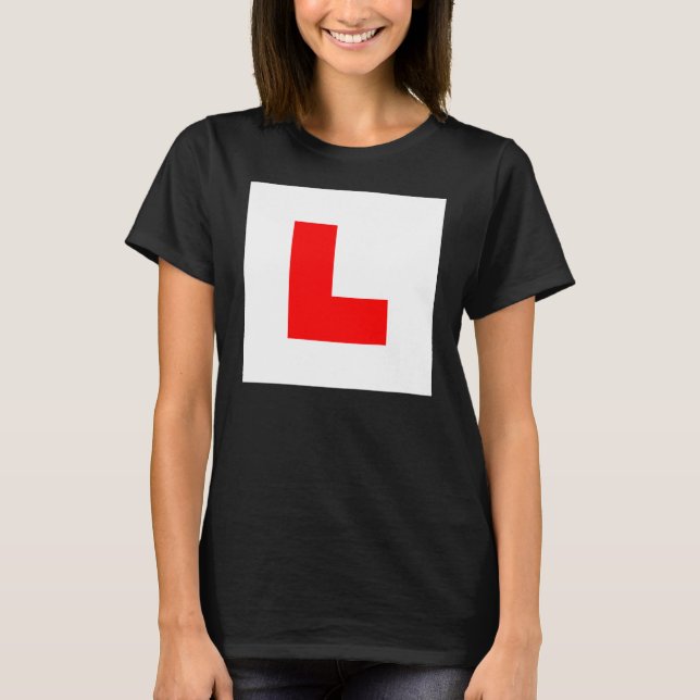 L-Plate Learner Driver / Bachelorette Hen Night T-Shirt (Front)