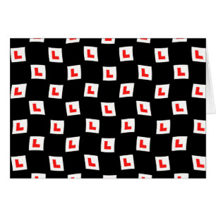 L-plate learner driver wallpaper black background
