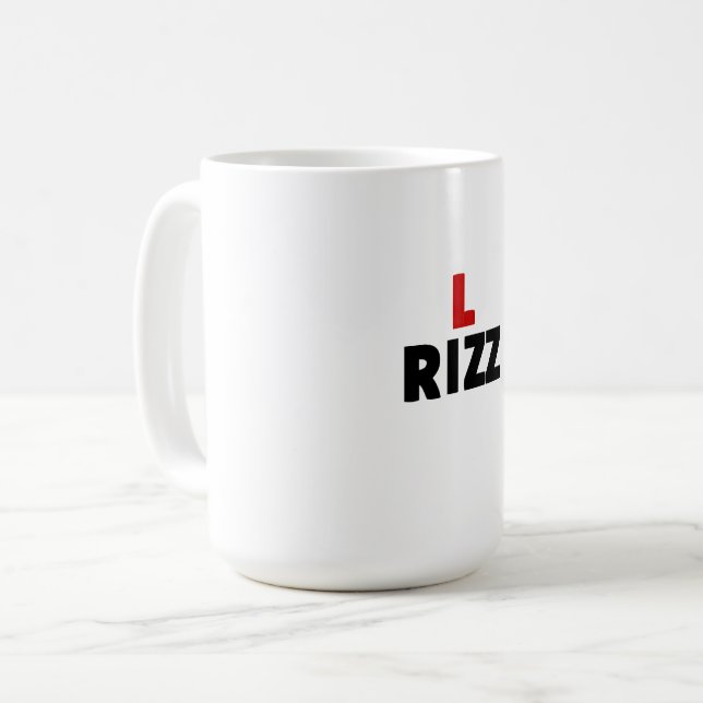 L rizz hoodie funies coffee mug (Front Left)