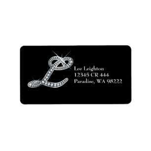 L Script "Diamond Bling" Label