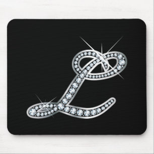 L script "Diamond Bling" Mouse Pad
