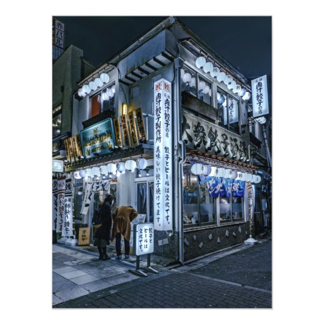 L-size izakaya in Tokyo Photo Print (Front)