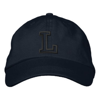 "L" Small Athletic Letter Embroidered Hat