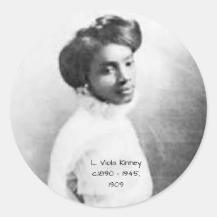 L. Viola Kinney 1909 Classic Round Sticker