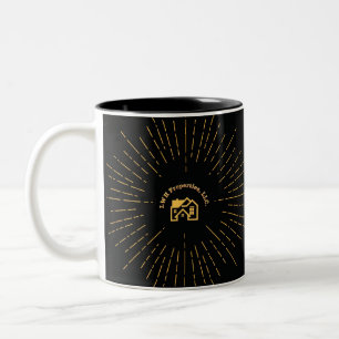 L.W.H. Properties Burst Logo Two-Tone Coffee Mug