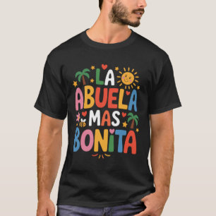 La Abuela Mas Bonita Grandma Spanish T-Shirt