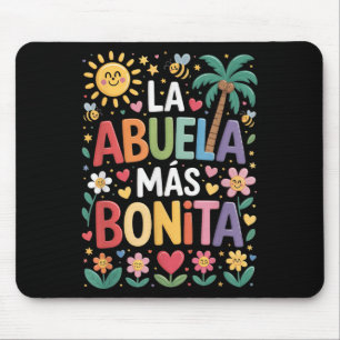 La Abuela Más Bonita Mum Cute Abuela Grandma Mothe Mouse Pad