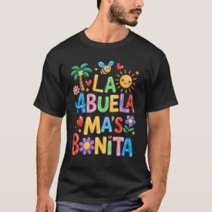 La Abuela Más Bonita Mum Cute Abuela Grandma Mothe T-Shirt