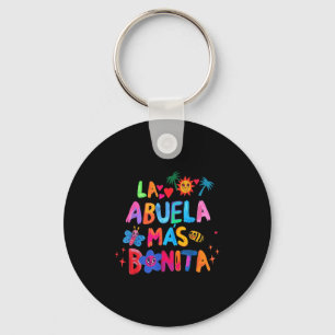 La Abuela Más Bonita Mum Cute Grandma Mother's Day Key Ring