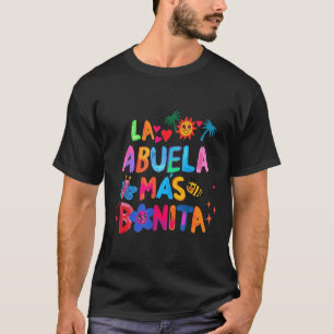 La Abuela Más Bonita Mum Cute Grandma Mother's Day T-Shirt