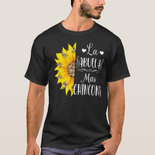 La Abuela Mas Chingona Spanish Grandma Leopard Sun T-Shirt