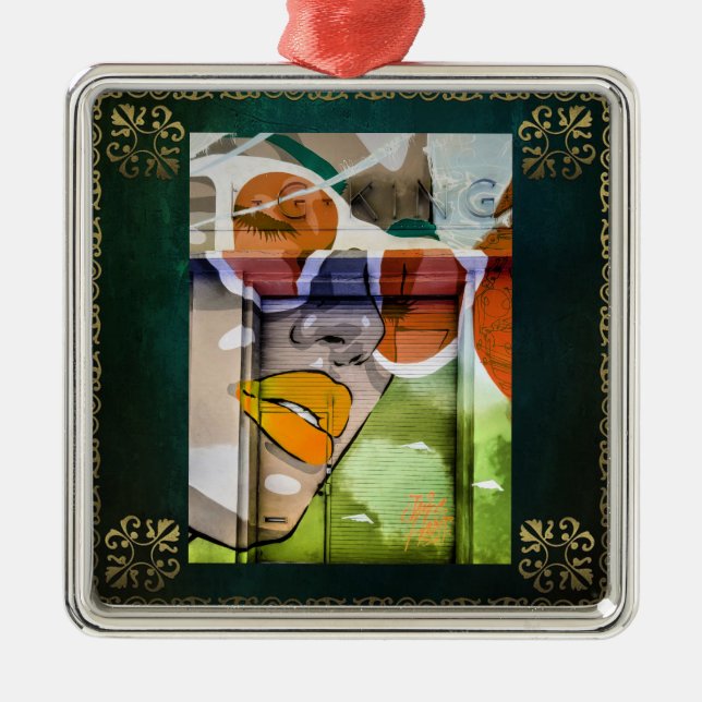 LA Art2 Metal Ornament (Front)