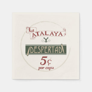 La Atalaya Despertad 5 cents Napkin