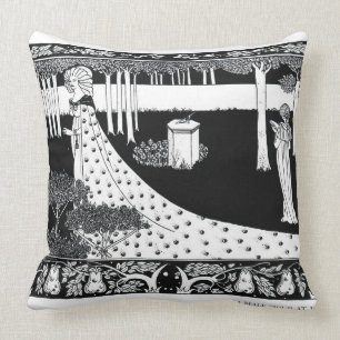 La Beale Isoud at Joyous Gard, illustration from ' Cushion