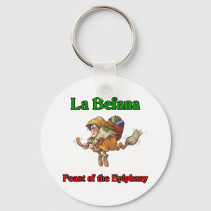 La Befana (Christmas Witch) Feast of the Epiphany. Key Ring