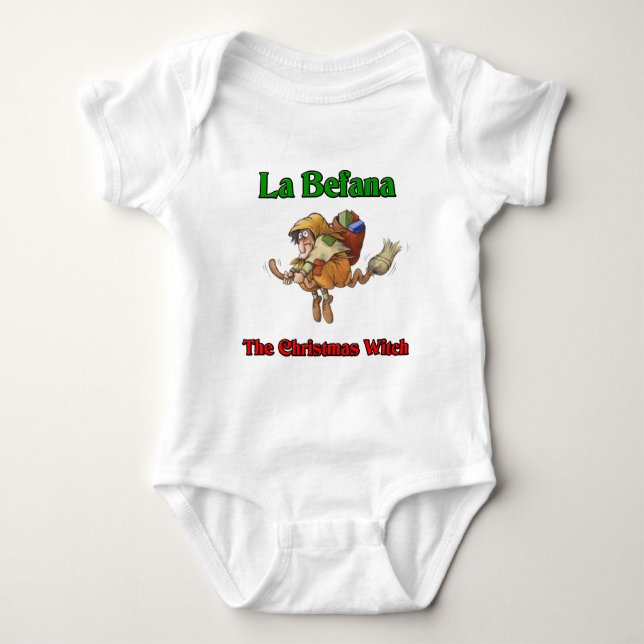 La Befana The Christmas Witch.. Baby Bodysuit (Front)