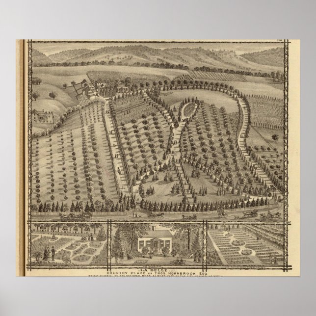 La Belle, country place of Thos Hornbrook Poster (Front)