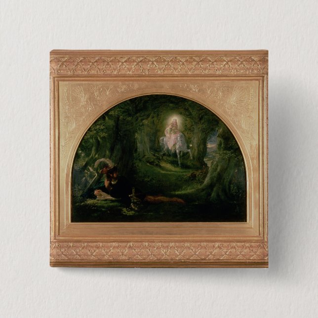 La Belle Dame Sans Merci 15 Cm Square Badge (Front)