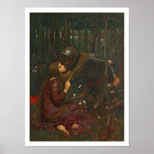 La Belle Dame Sans Merci, 1893 (oil on canvas) Poster