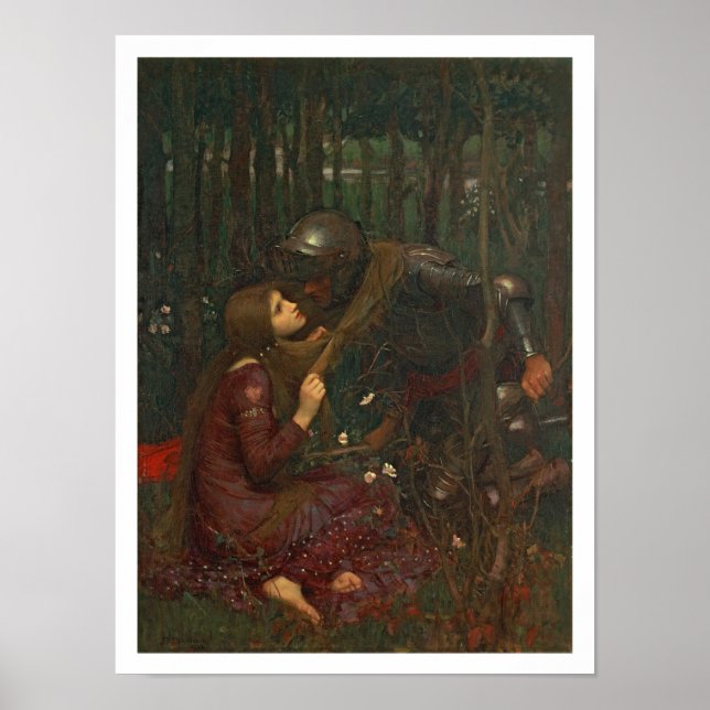 La Belle Dame Sans Merci, 1893 (oil on canvas) Poster (Front)