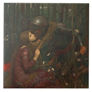La Belle Dame Sans Merci, 1893 (oil on canvas) Tile
