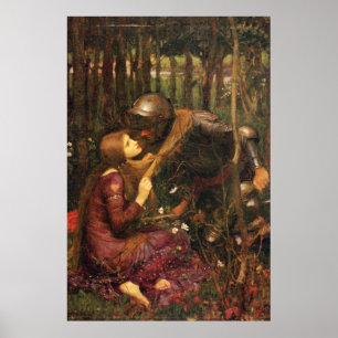 La Belle Dame sans Merci, by J W Waterhouse Poster