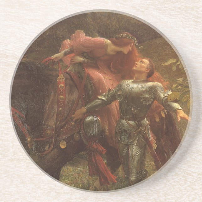 La Belle Dame sans Merci by Sir Frank Dicksee Coaster (Front)