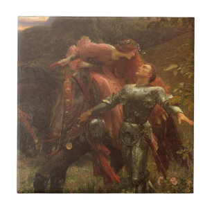 La Belle Dame sans Merci by Sir Frank Dicksee Tile